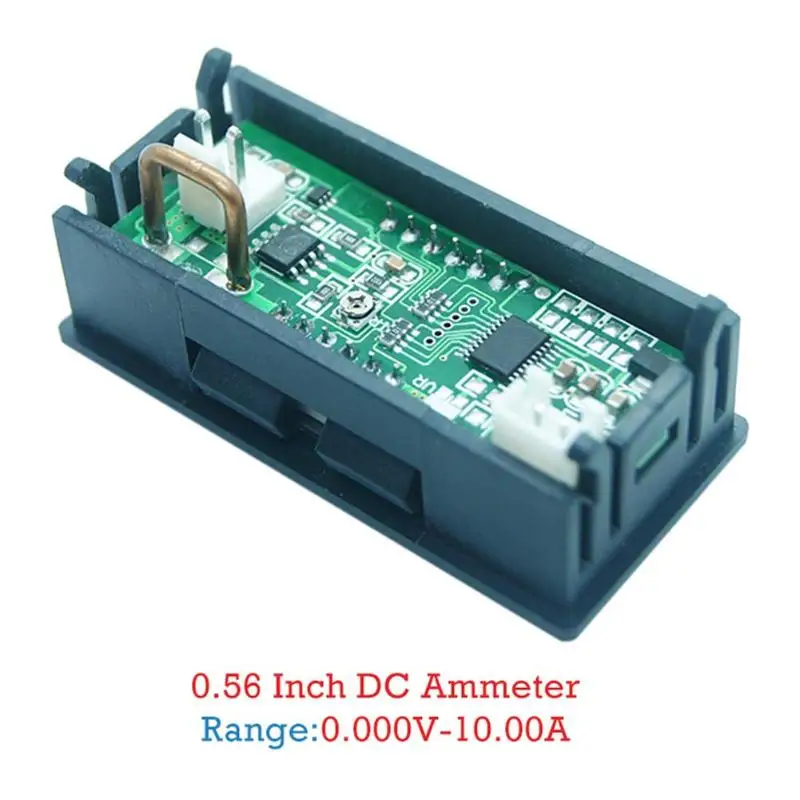 Мини цифровой вольтметр 0,56 дюймов светодиодный дисплей 4 бита Амперметр Панель Amp измеритель тока тестер детектор для автомобиля дома