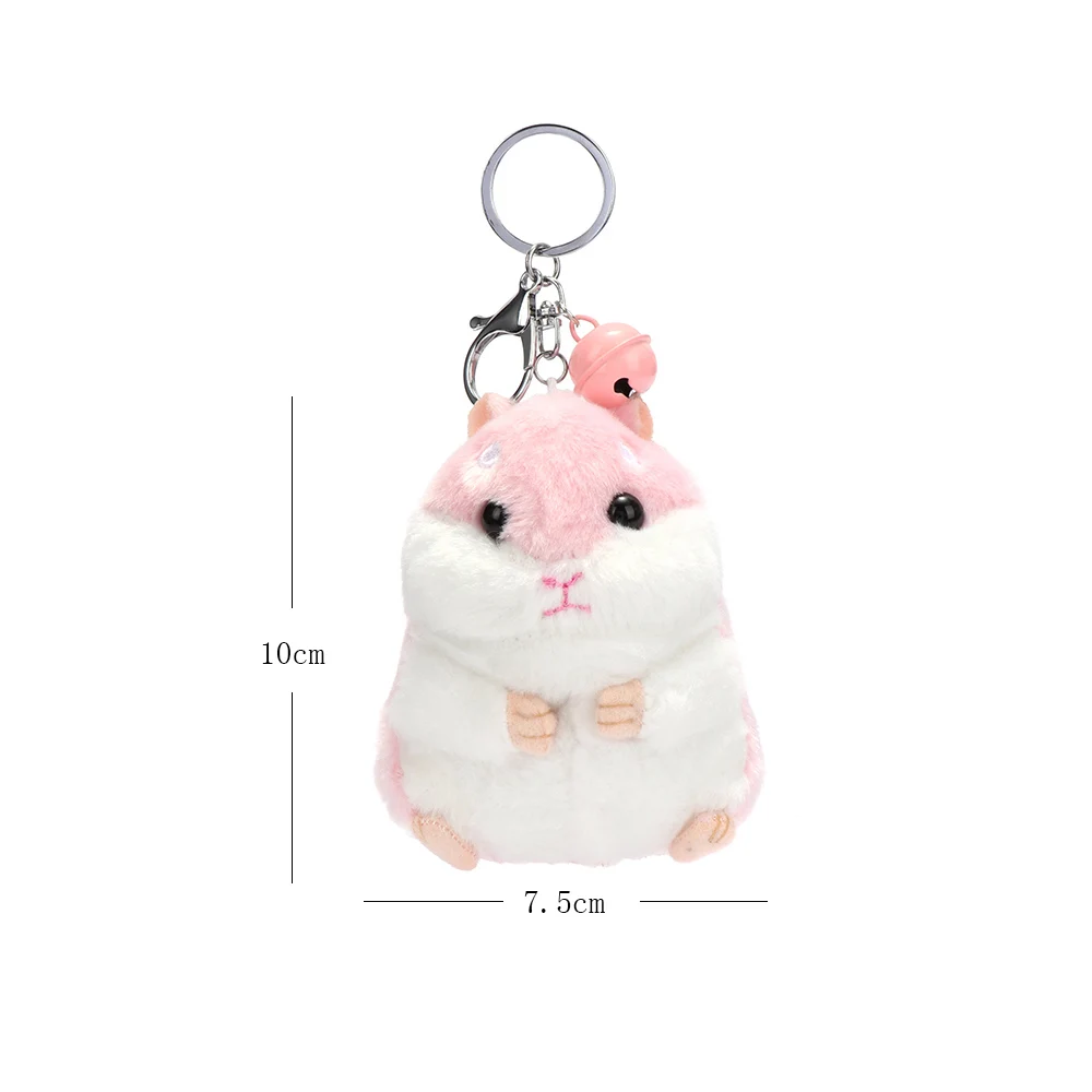 HAMSTER LONDON Shell Keychain with Hook For Girls (White, FS)