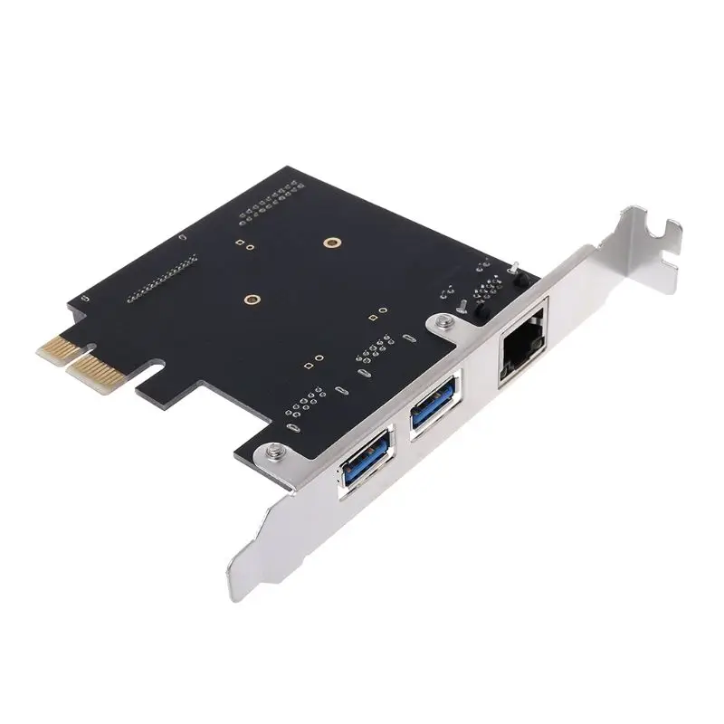 USB3.0 Ethernet адаптер 3 c концентратор портов 10/100/1000 Мбит/с PCI-E на RJ45 Gigabit LAN Сетевой Usb технической