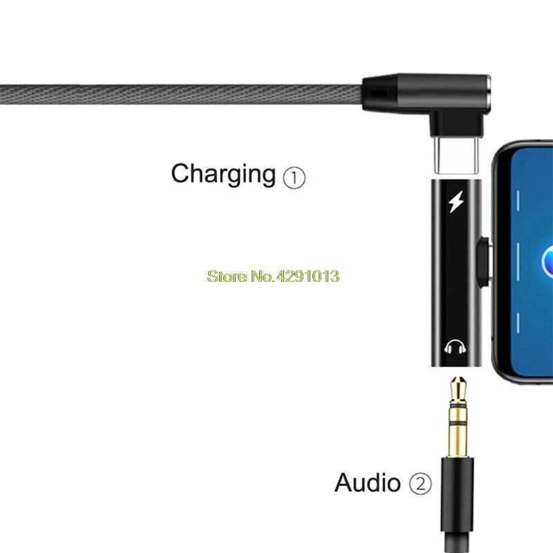 Тип C до 3,5 мм зарядное устройство кабель для наушников USB C Aux аудио разъем адаптер для наушников конвертер для Xiaomi 6 6X8 Note3 Mix 2
