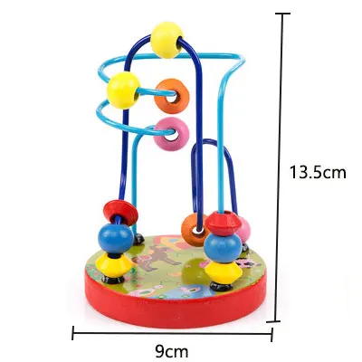 1 шт., Детские Разноцветные деревянные мини-игрушки с бусинами, развивающие игровые Игрушки для маленьких детей, Детские Обучающие инструменты - Цвет: Type A
