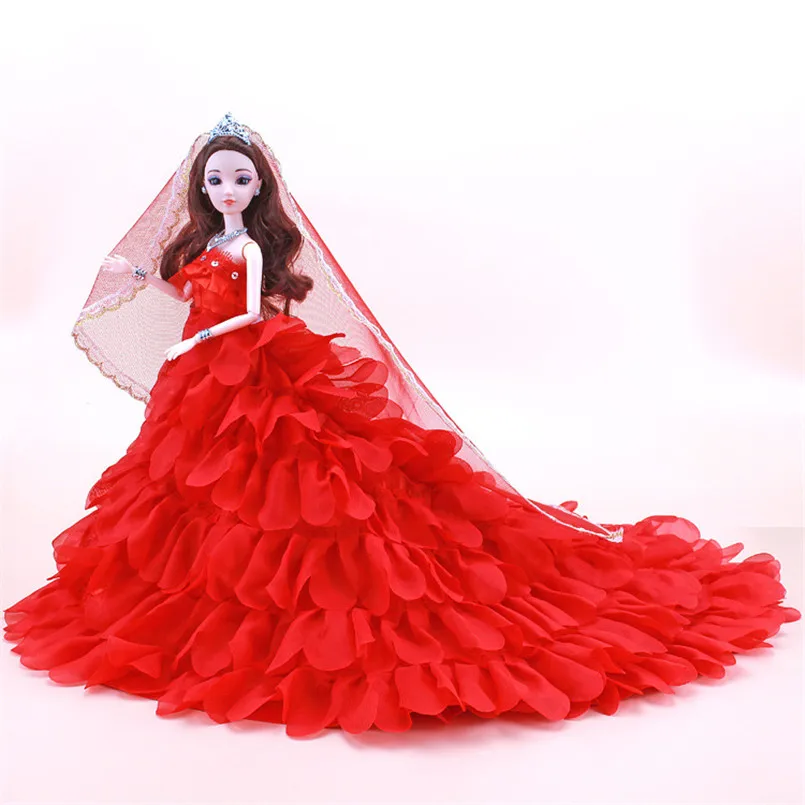 12 передвижные совместных бутик свадебные куклы 30 см ручной работы 3D глаза игрушка для детские, для малышей украшения торта девочки; дети