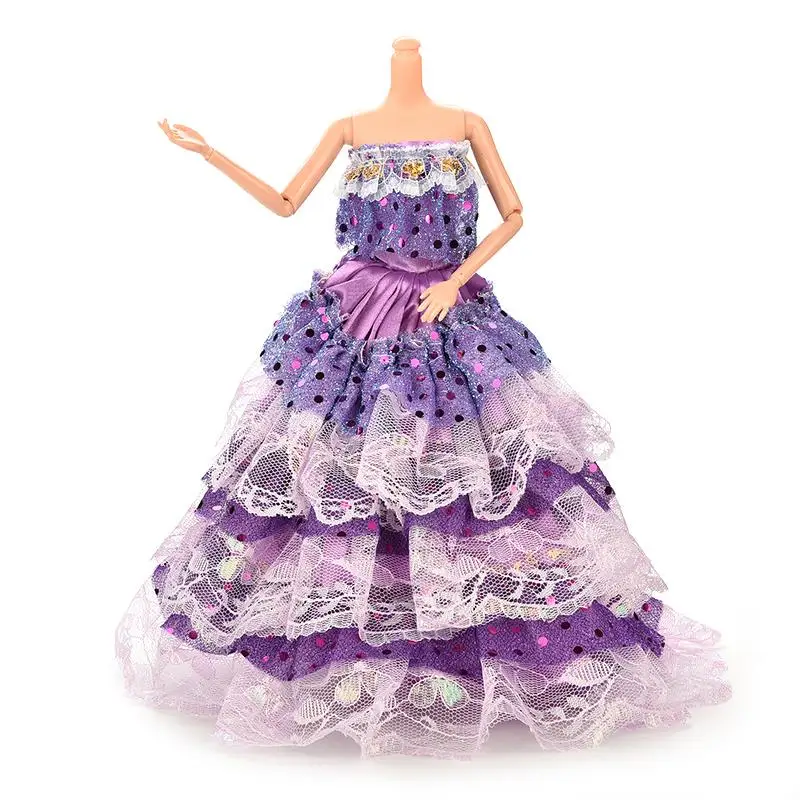 

1PCS New Wedding Princess Doll Dress Handmade Party Clothes Fashion Dress For Doll Accessories Hot Sell