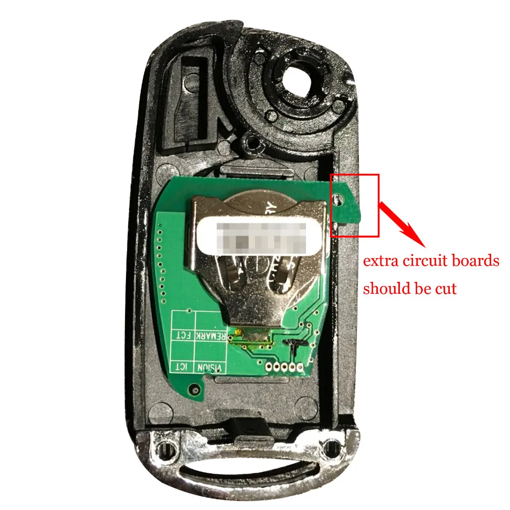 Keyforkess per Ssangyong Remote modifica pieghevole Flip Key Fob Shell Case 2 pulsante per Actyon SUV Kyron Rexton Car Styling Upgrade 11 aeProduct.getSubject()