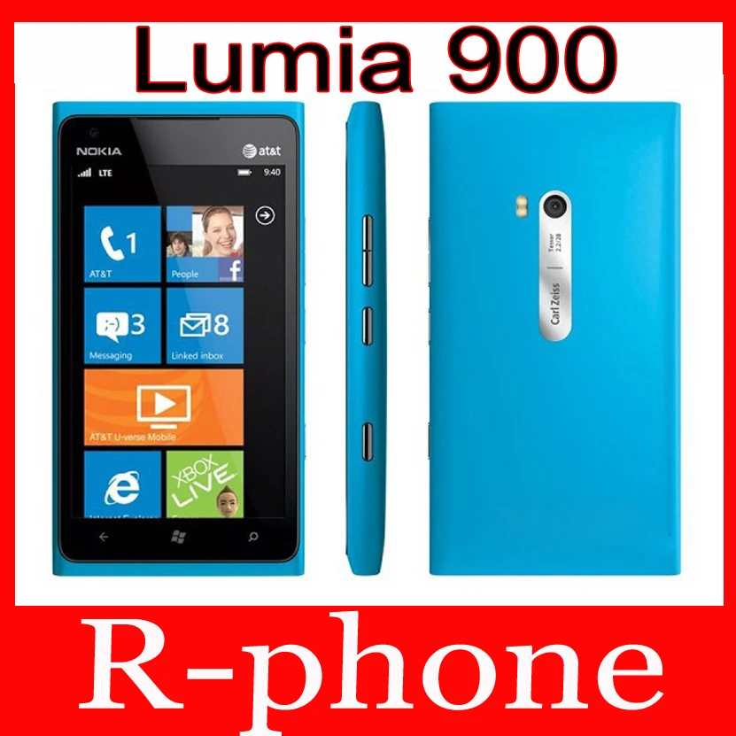 Оригинальный NOKIA Lumia 900 мобильный телефон разблокирован отремонтированный Windows