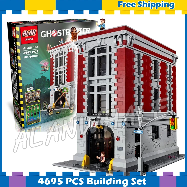 

4695pcs Ghostbusters Firehouse Headquarters Big House Fire Station Model Building Kits Blocks Children Sets Compatible With lego