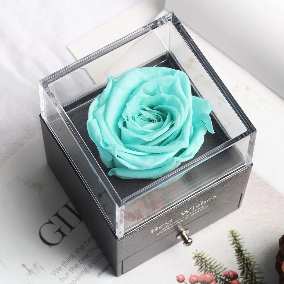 Уникальная стеклянная купольная роза с освещением, настоящая Роза и красавица, сохраненная Роза, подарок на день Святого Валентина