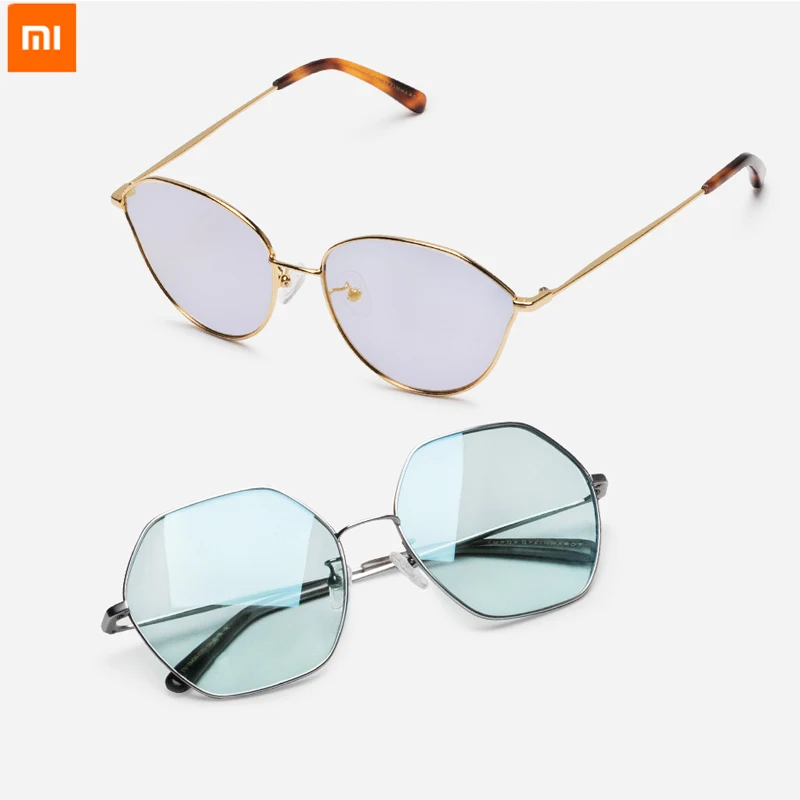 Xiaomi TS нейлоновые поляризованные солнцезащитные очки кошачий глаз/Геометрические очки UV400 Модные унисекс с антибликовым покрытием 24g светильник удобный