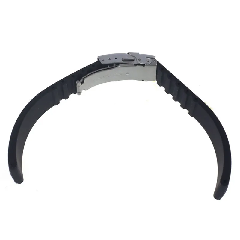 NEW Fashion watch band 18mm, 20mm, 22mm, 24mm Silicone Rubber Watch Strap Band Deployment Buckle Waterproof #M01 (5)