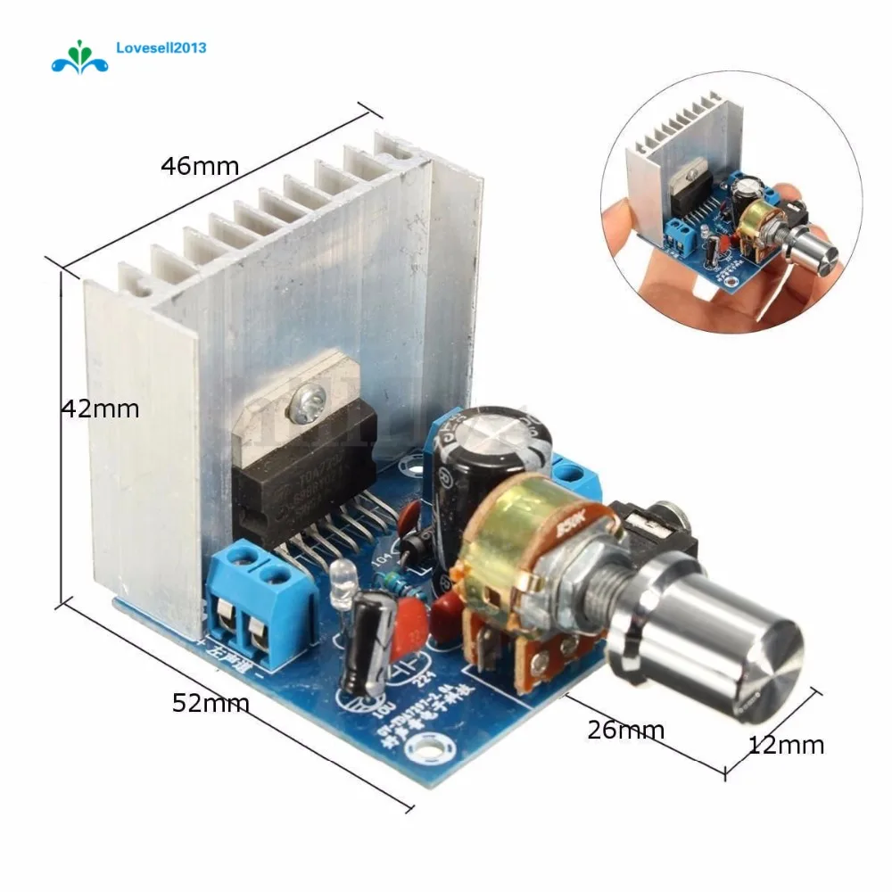 AC/DC 12V TDA7297 2x15W цифровой аудио усилитель DIY Kit двухканальный модуль