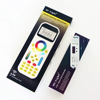 

DC12V-24V 2.4G Wireless WiFi Control for Dim CCT RGB RGBW LED Strip Mi Light LS1 4 IN 1 Smart LED Controller With FUT090 Remote