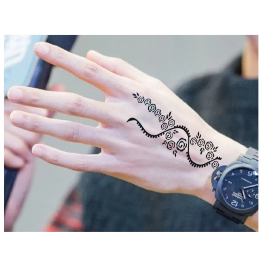 5 Pcs Tangan Dan Kaki Henna Tato Stensil Untuk Lukisan Airbrush