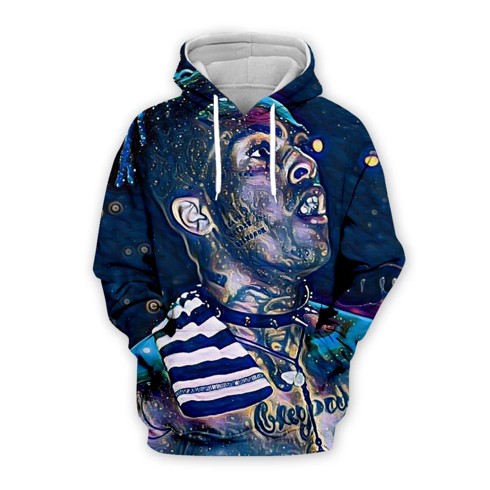 

New Autumn/spring Galaxy XXXTentacion Revenge Kill Hip Hop print 3d Hoodies Sweatshirts Sweatpants Men Hooded Suit painting art