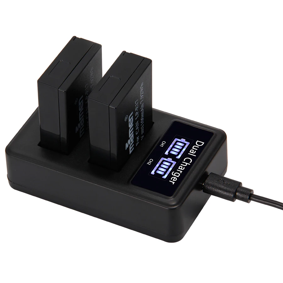Online Mamen 2 stücke LP E17 LPE17 LP E17 Digital Akku + USB LCD Dual Ladegerät für Canon EOS M3 M5 m6 Kuss X8i 750D 760D T6i T6s 800D