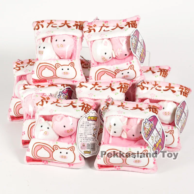 Мультфильм Kawaii Piggy плюшевая Монета Сумка Япония кулон игрушки куклы мягкие животные свинка куклы 10 шт./лот