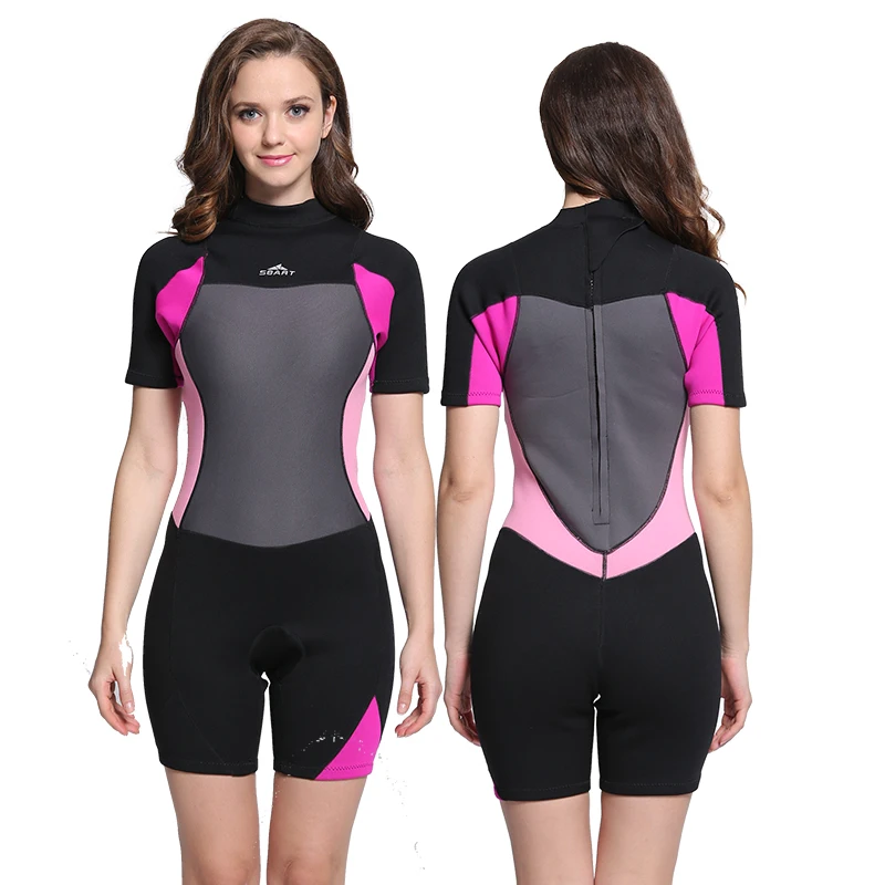 

Sbart 2mm Shorty Wetsuit Premium Neoprene Wetsuits Short Sleeve Spring Snorkeling, Swimming for Men Women Suit for Scuba Diving,