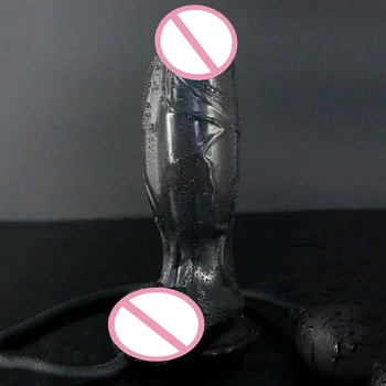 Women Orgasm Huge Inflatable Plug Suction Cup Penis Dildo Plug Anal Sex Toys SN-Hot 6