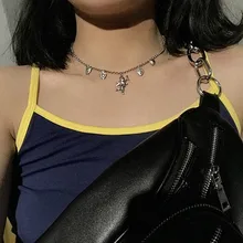 Милый Купидон Ангел кулон ожерелье из нержавеющей стали, лучший чокер Детские образные украшения Милая для женщин Человек дружбы девушка подарки