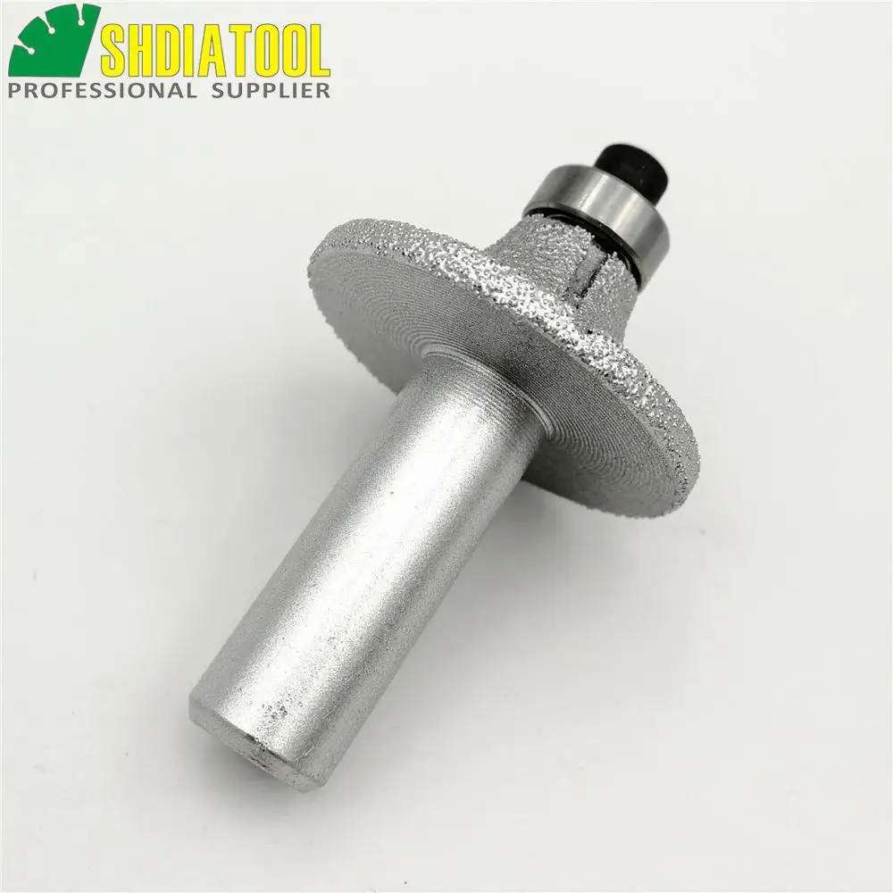 Raduis 12mm Brazed diamond router bits with 1/2" shank for slab edge profile, Router cutter for stone