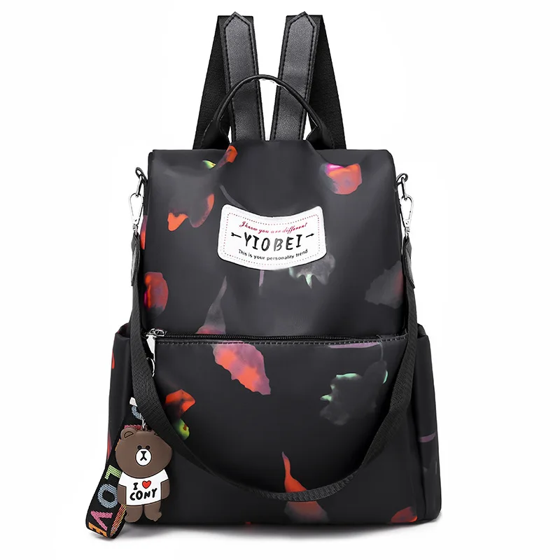 

Shoulder bag woman Oxford cloth burglar-proof ladies printed leisure large-capacity Travel Backpack school bags teenage girls