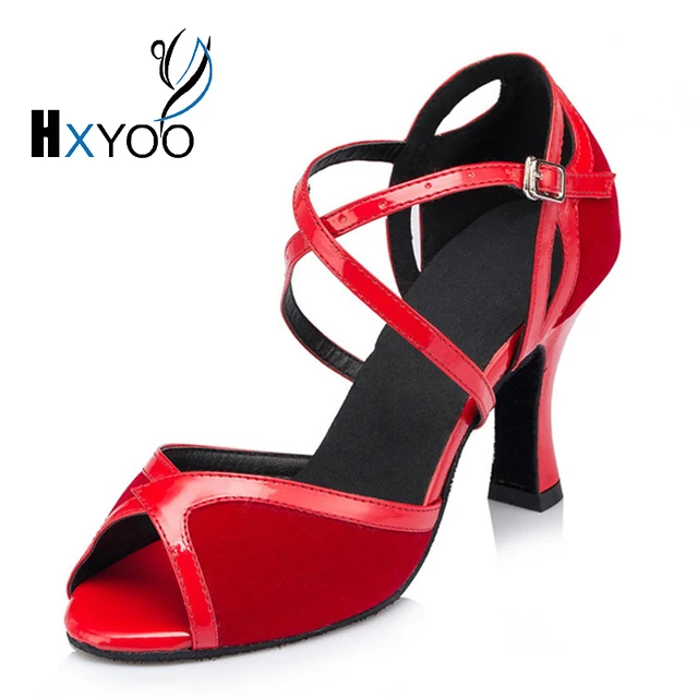 Baile Tacones Personalizado Las Salsa Zapatos de de Salón de Mujeres 2017 Baile Rojo Negro Altura aAqX8vP