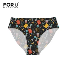 FORUDESIGNS/бразильские женские плавки, 3D мультяшный принт медсестры, бикини, плавки, стринги, купальники, бразильские трусики от купальника