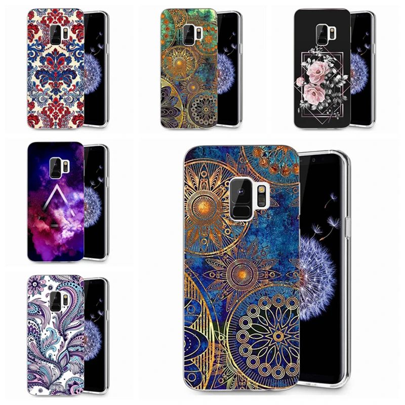 Coque For Samsung Galaxy S9 S9Plus S8 Plus S7 edge Note 8 TPU Silicon Mandala A3 A5 2016 2017 Cover Case E000 |