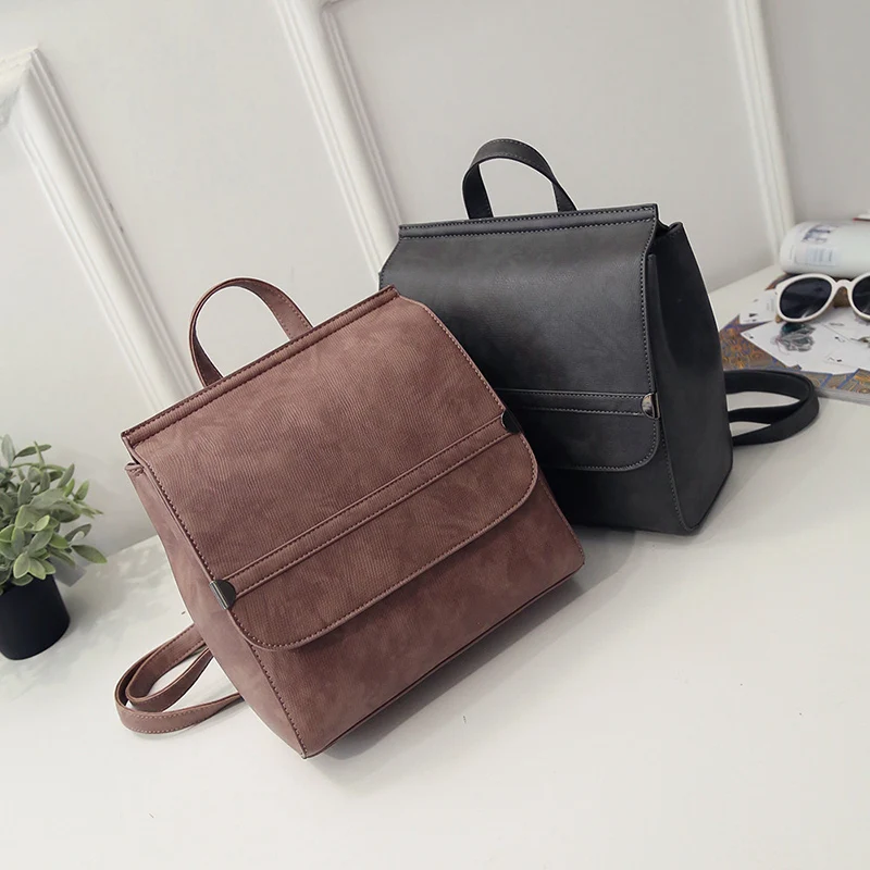 Fashion Women Backpack High Quality Youth Leather Backpacks for Teenage