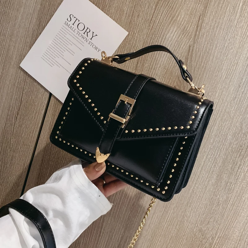 

Senior sense of the atmosphere small square bag female 2019 new fashion shoulder bag shoulder bag wild ins Messenger bag