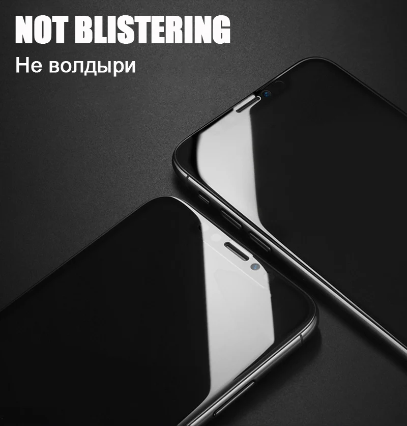 TOMKAS 5D Glass For iPhone X Screen Protector Film Curved Edge Full Cover Dust Proof For Apple iPhone X 10 Screen Protector