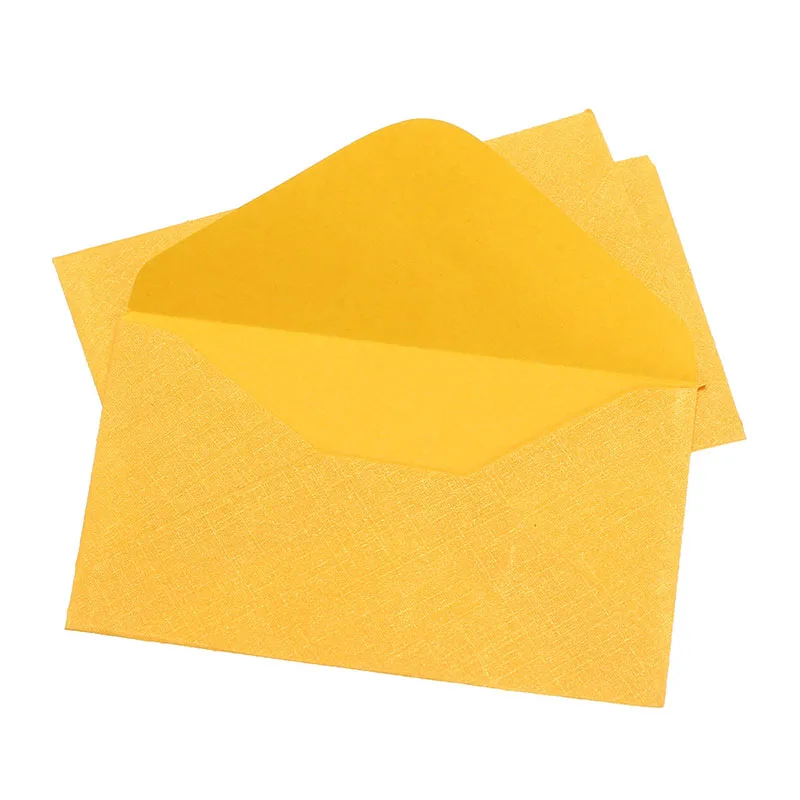 50 шт. Винтаж цветной пустой мини конверты из крафт-бумаги Свадебная вечеринка конверт для приглашения поздравительная открытка Подарок 4