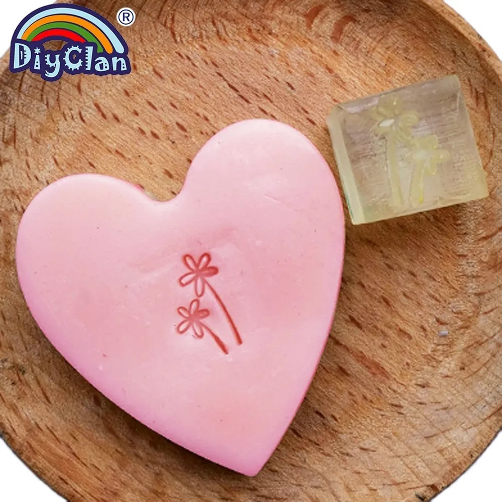 Soap Stamp Mold Chapters Handmade Stamp Diy 2 Flowers Making Z0046hd Clear Album Aliexpress