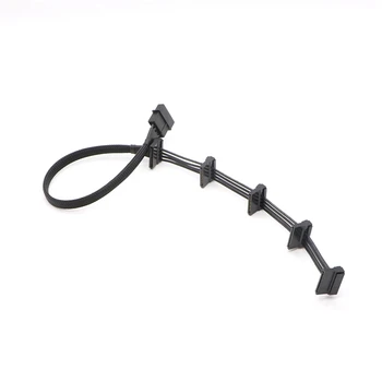 

Black Full Sleeved 4Pin IDE Molex to SATA 15Pin Power Supply Adapter Cable.