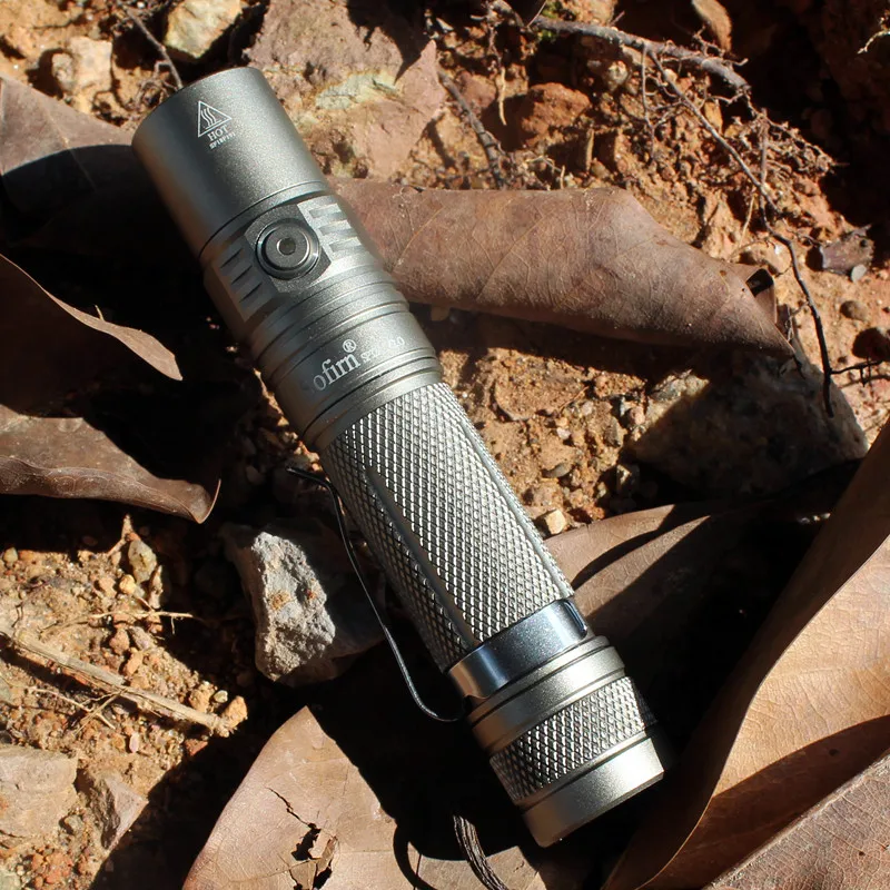 Ceny Sofirn New SP32A V2.0 wysokiej latarka elektryczna led 18650 Cree XPL2 1300lm latarka 2 grupy przez DTP PCB lampka kontrolna blade złoto