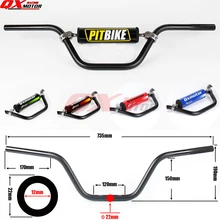 7075 Алюминиевый сплав MX 7/" 22 мм ручка бар жесткость для грязи питбайк ATV Quad МОТОКРОСС ЭНДУРО МОТОЦИКЛ CRF KLX TTR мини