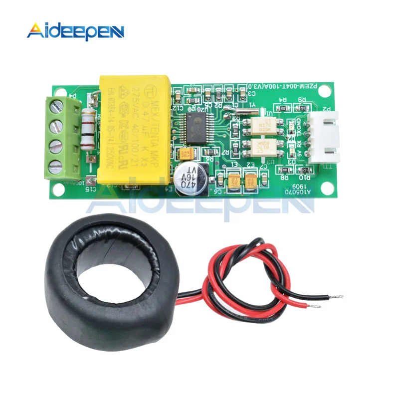 

AC Digital Multifunction Meter Watt Power Volt Amp Current Test Module PZEM-004T For Arduino TTL COM2\COM3\COM4 0-100A 80-260V