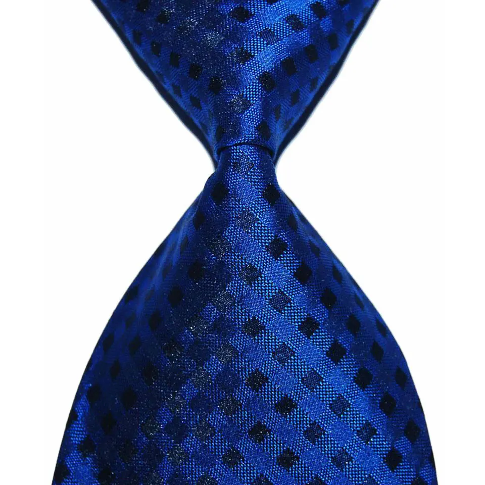 10 см широкий синий морской галстук для мужчин Шелковый модный вязаный жаккардовый тканый мужской деловой костюм Свадебная вечеринка Рождество - Цвет: B57