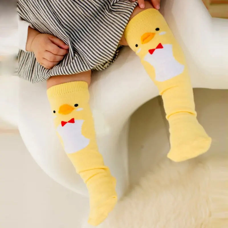 Детские гетры для девочек; хлопковые носки для малышей; сапоги до колена; От 0 до 4 лет