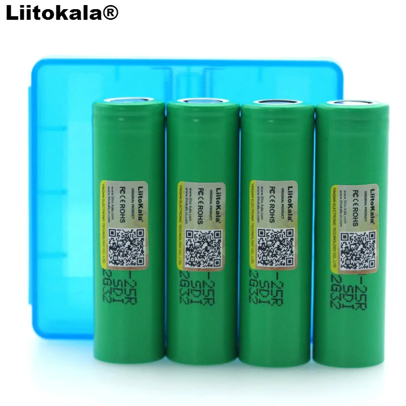 Аккумуляторные батареи Liitokala 18650 2500 мАч 3 6 В 20 А 4 шт. | Электроника