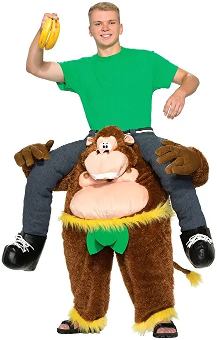 Gorilla Ride-on Animal Costumes Christmas Halloween Party Cosplay Clothes Carnival For Adult Dress Up Men Fun Horse Riding Toys Gorilla Ride-on Animal Costumes Christmas Halloween Party Cosplay Clothes Carnival For Adult Dress Up Men Fun Horse Riding Toys