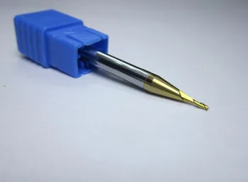 

10PCS HRC58 1MM TWO 2 flutes Tungsten Carbide End Mill mills / milling 2F CAE2-1X4 L50mm KVL <HRC60 for steel freeshipping