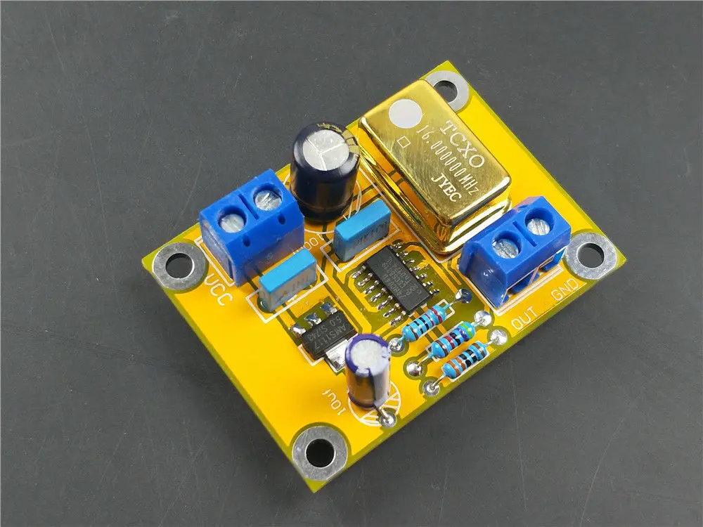 16 МГц hifi TCXO 0.1ppm ультра точный Золотой активный DIP14 кварцевый генератор часов с