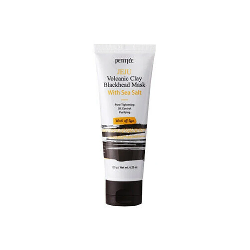 

PETITFEE Jehu Volcanic Clay Blackhead Mask With Sea Salt 120g Facial Mask Acne black head Treatment Mask Face Care Shrink Pores