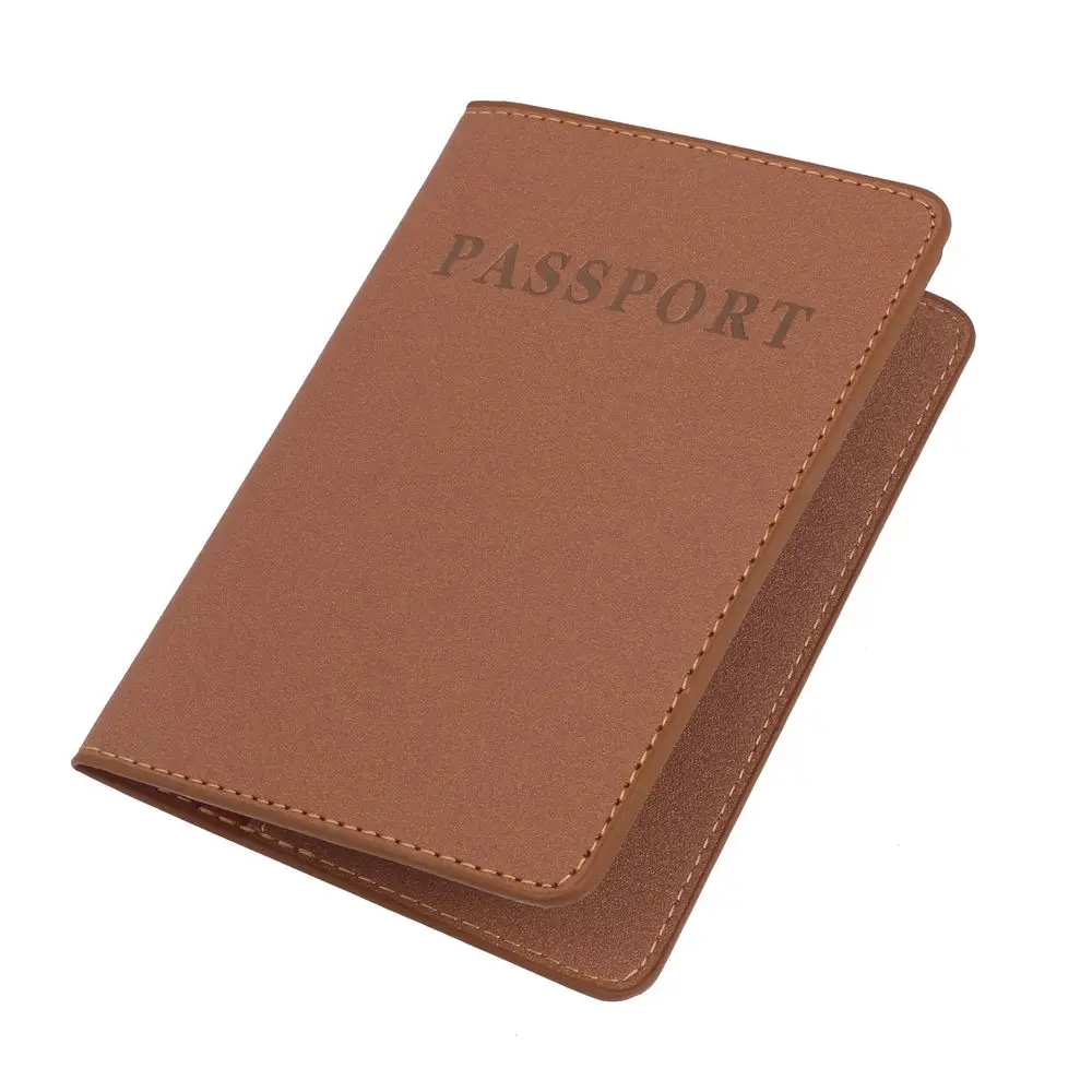 Trassory Многофункциональный матовый в деловом стиле, для паспорта Обложка кожаные сумки для путешествий, Для мужчин Для женщин с билета и держатель для карт