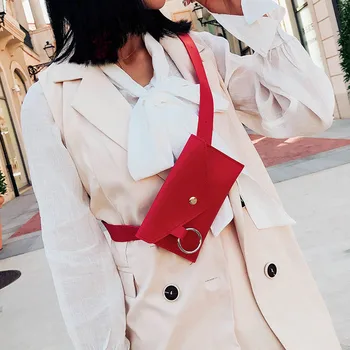 

crossbody bags for women Fashion Woman Pure Color Ring Leather Messenger Shoulder Bag Chest Bag