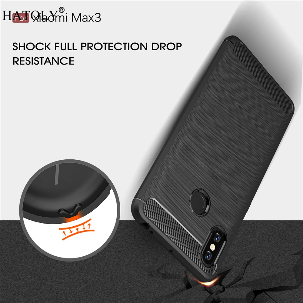 

Cover Xiaomi Mi Max 3 Case Business Soft Silicone Rubber Phone Shell Phone Cover Case for Xiaomi Mi Max 3 Cover for Xiaomi Max 3