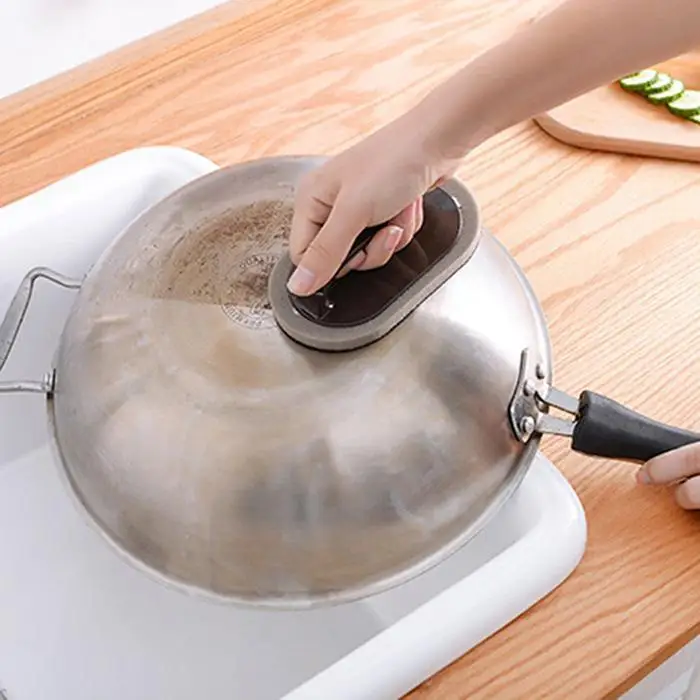 Прочный портативный с ручкой осушитель кухни черный, щетка для очистки кофе Удаление ржавчины, удаление пятен