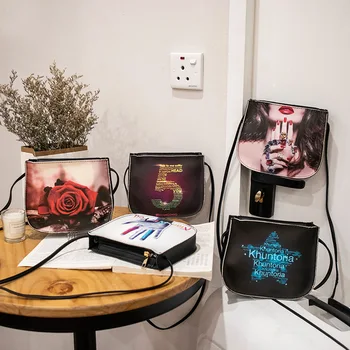 

Women Crossbody Bags Female Stylish Printed Mini Messenger Shoulder Bag OH66