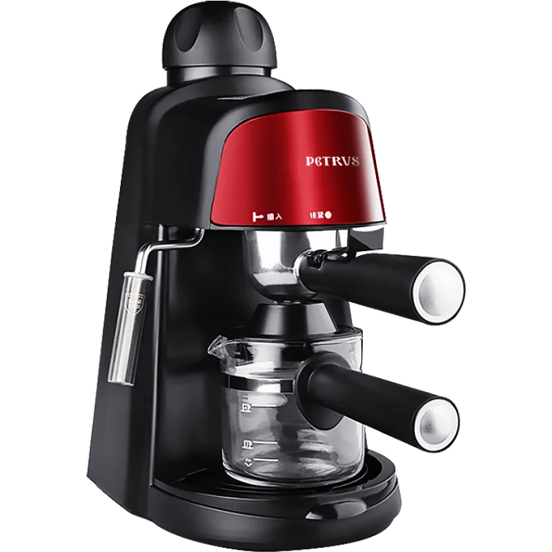 

Electric Coffee Maker Semi-automatic Italian Coffee Machine 5Bar Pump Pressur Steam Type Milk Frother Espresso Machine Black
