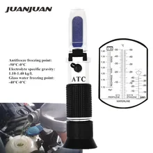 Ручной гликолевый рефрактометр автомобильный 1,10-1.40sg антифриз батарея кислотный двигатель тестер хладагента инструмент авто оптические инструменты 29% ВЫКЛ